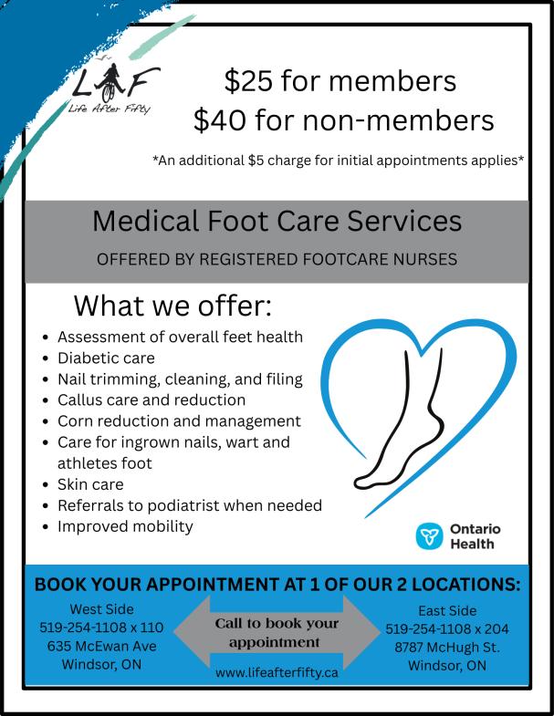 Healthy Feet, Happy Life: Foot Care Services at Life After Fifty